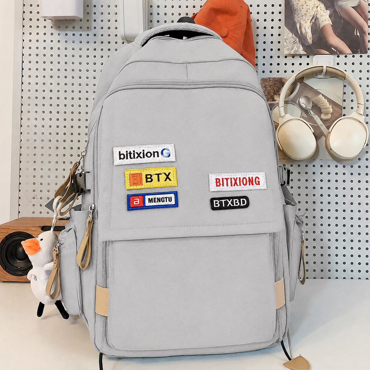Pinkorra Imported Backpack & College Bag for Girls | Polyester | Multiple Pockets | Adjustable Strap | Medium Size