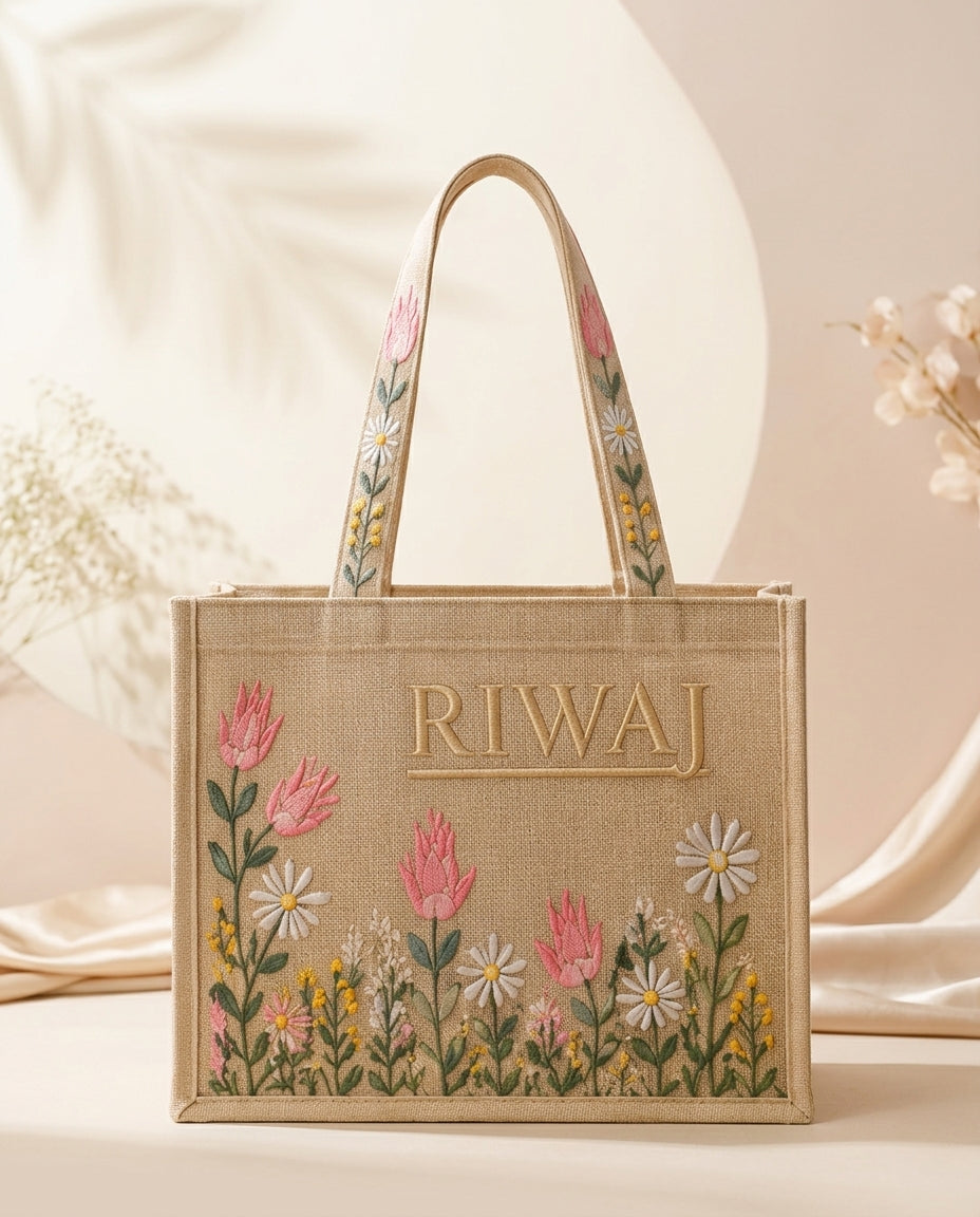 Riwaj Big Size Printed Tote Bag for Women