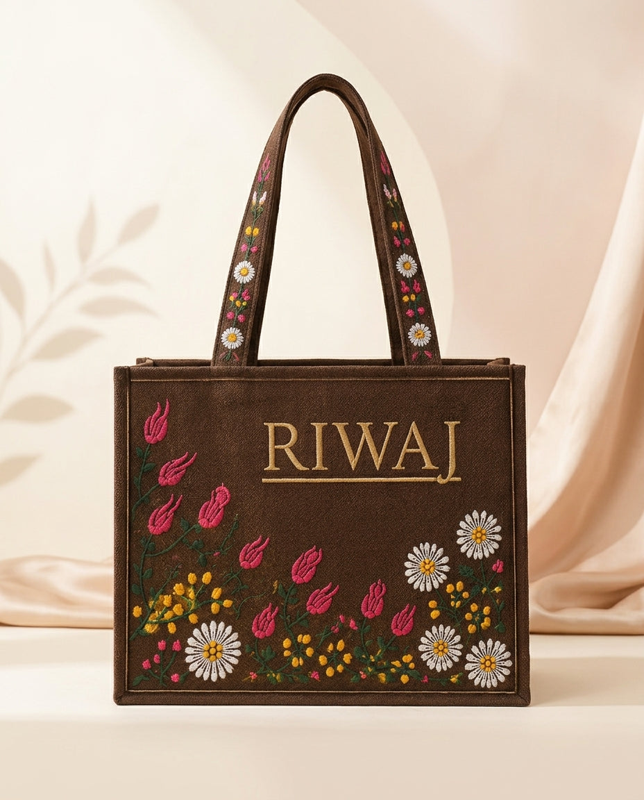 Riwaj Big Size Printed Tote Bag for Women