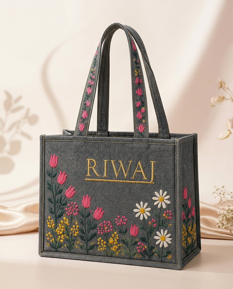 Riwaj Big Size Printed Tote Bag for Women