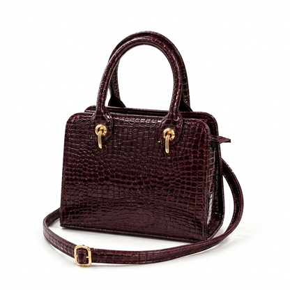 New Crocodile Designer Shoulder Bag for Girls | Premium Medium Shoulder Bag | Elegant Crocodile Texture | Pinkorra