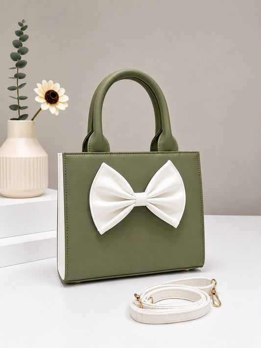 Pinkorra Bow Style Handbag & Crossbody Bag for Women | Premium PU Leather | Multiple Colors