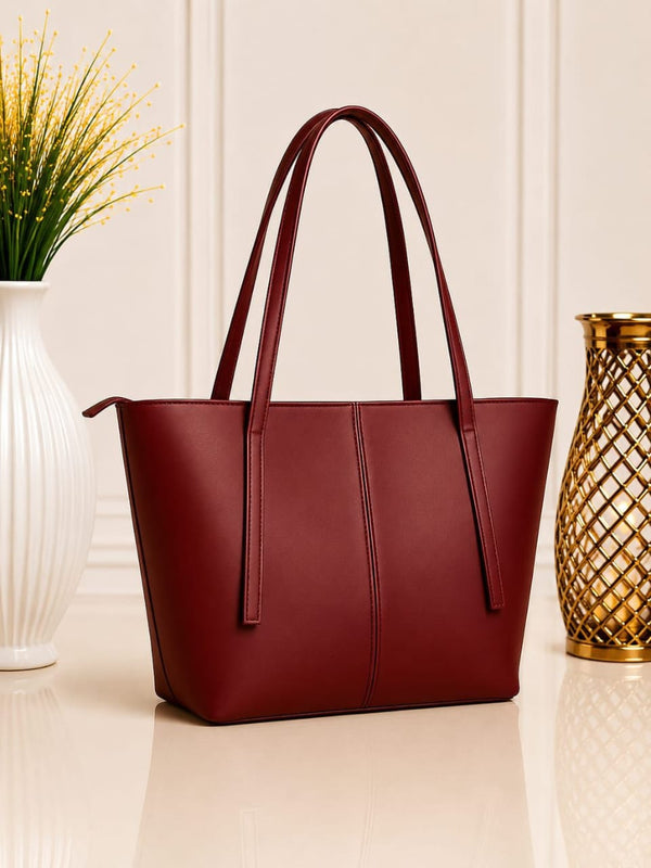 Pinkorra Minimalist Luxury Tote Bag | Master Quality  Premium Leather | Inside Pocket | 6 Colors