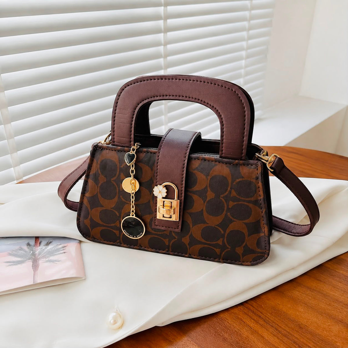 Printed Handbag for Women & Girls – Stylish Shoulder Bag