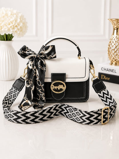 Pinkorra Imported Crossbody Bag for Women | Printed Strap | Premium Quality | 6 Colors | Band Bag Packing