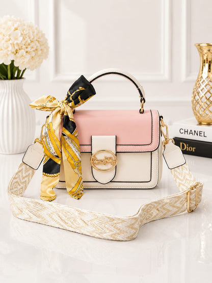 Pinkorra Imported Crossbody Bag for Women | Printed Strap | Premium Quality | 6 Colors | Band Bag Packing