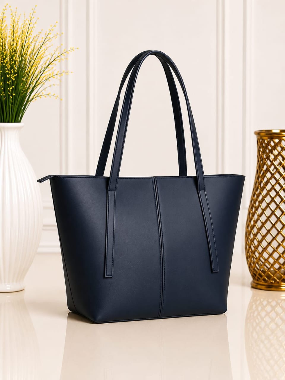 Pinkorra Minimalist Luxury Tote Bag | Master Quality  Premium Leather | Inside Pocket | 6 Colors