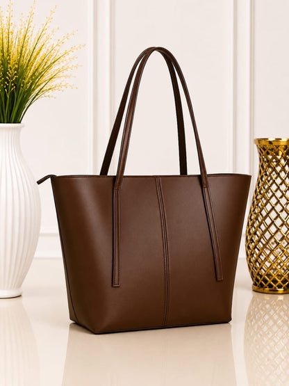 Pinkorra Minimalist Luxury Tote Bag | Master Quality  Premium Leather | Inside Pocket | 6 Colors