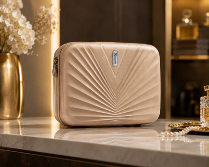 Pinkorra Ricardo Beauty Box | Hard Shell Case | Inside Net Pocket | Trolley Support | 4 Colors