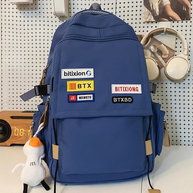 Pinkorra Imported Backpack & College Bag for Girls | Polyester | Multiple Pockets | Adjustable Strap | Medium Size