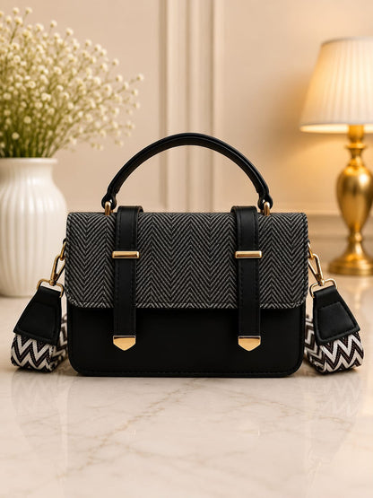 Premium Crossbody Bag for Girls | Medium Cross Body Bag with Long Strap | Everyday Fashion Handbag | Pinkorra