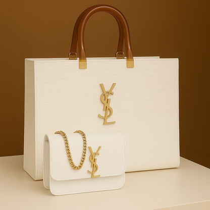 Luxury Designer Handbag & Crossbody Bag Combo for Women | Premium 2-Piece Bag Set | Pinkorra