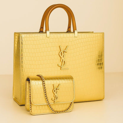 Luxury Designer Handbag & Crossbody Bag Combo for Women | Premium 2-Piece Bag Set | Pinkorra