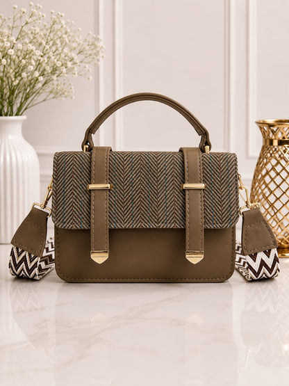 Premium Crossbody Bag for Girls | Medium Cross Body Bag with Long Strap | Everyday Fashion Handbag | Pinkorra