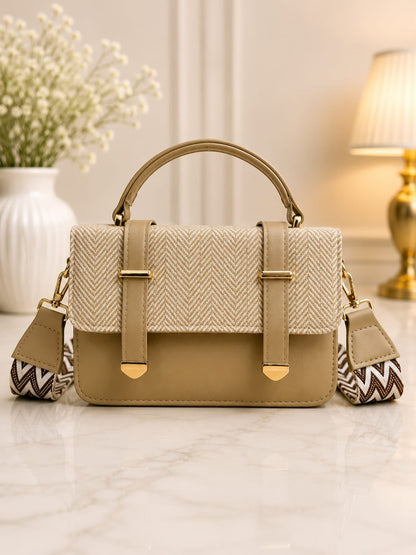 Premium Crossbody Bag for Girls | Medium Cross Body Bag with Long Strap | Everyday Fashion Handbag | Pinkorra