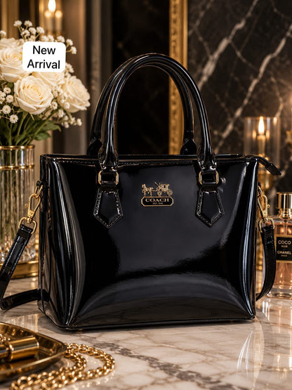 Stylish Women's Handbag with Long Strap & Zipper